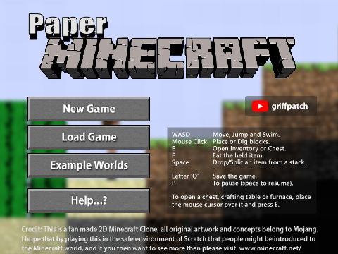 Paper Minecraft game cover